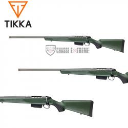 Carabine TIKKA T3X Lite Roughtech Flutee Verte 62cm Cal 300 Win Mag Gaucher