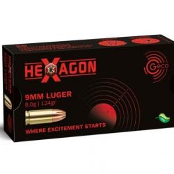 Munition Geco 9mm Luger Hexagon 8g 124gr x2 boites