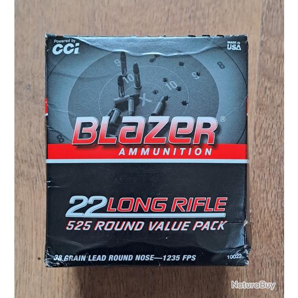 MUNITION CCI 22LR BLAZER 38GR x 525
