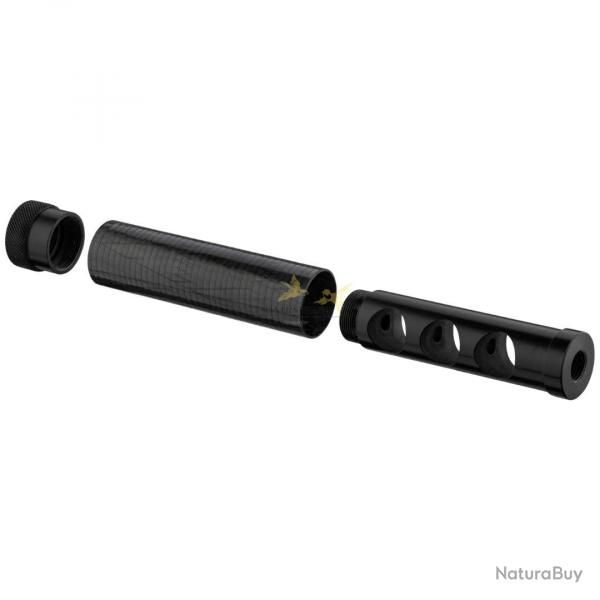 Modrateur de son carbone Adamantium micro 114 Diam 27 Calibre 22 Lr - 17 Hmr (Filetage 1/2x20)