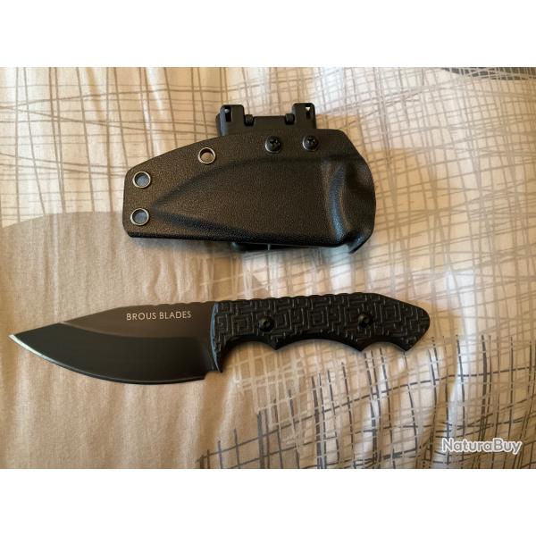 VEND COUTEAU DROIT BROUS BLADE LAME D2 NUMRO 232 sur 300.