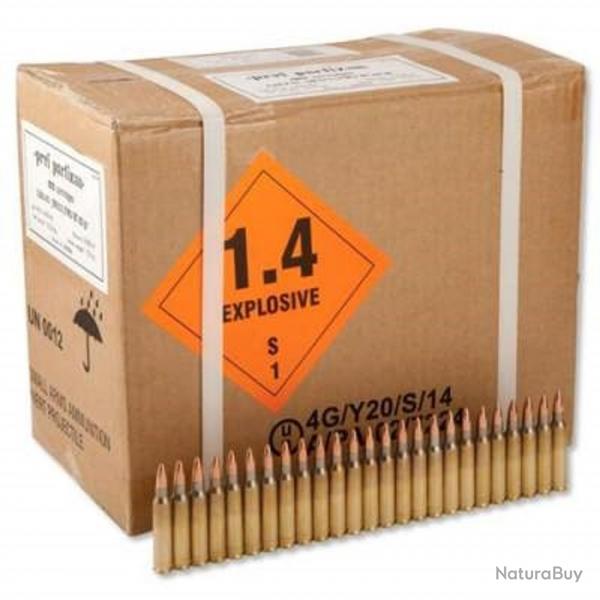 Kermesse ! Lot de 1000 munitions 5.56x45 NATO 55Gr FMJ M193 PPU PRVI PARTIZAN