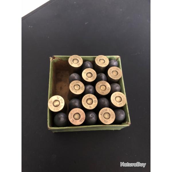 Lot 22 munitions pour revolver 11mm 1873 poudre noire