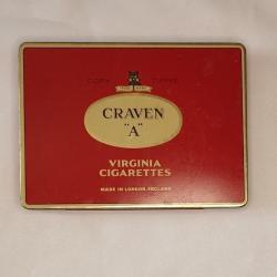 Boite vide cigarettes Anglaise CRAVEN "A" vintage