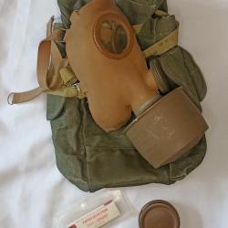 Masque anti Gaz ANP 63 Armée Française 1970 vintage