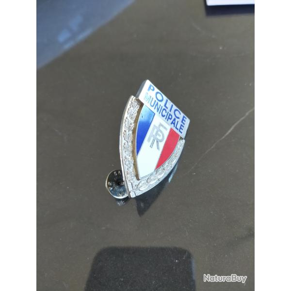 Insigne de casquette Police Municipale TBE