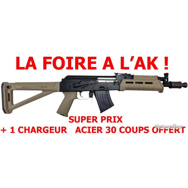 NEW 2025 ! CARABINE WBP AK MINI JACK x MAGPUL MOE FDE SERIES CAL.7.62x39 - CATEGORIE B