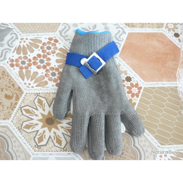 1 Gant + sous gant de Boucher 100% fil Acier inoxydable neuf taille dispo XL