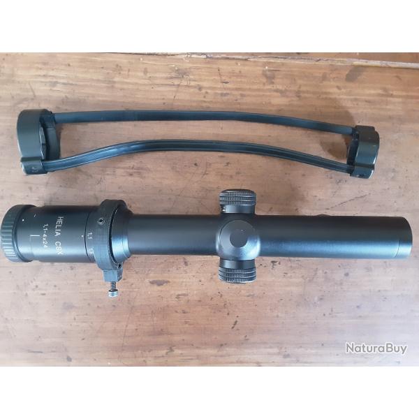 KAHLES HELIA CSX 1.1-4x24 montage pivotant BLASER rticule en croix avec point rouge lumineux