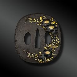 TSUBA Naga Maru Gata - Japon - Période Edo (1603-1868) [5737]