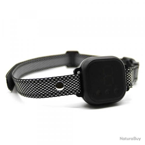 Collier anti-aboiements 8 niveaux d'intensits rechargeable USB