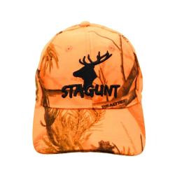 Casquette brodée polyester camo orange blaze