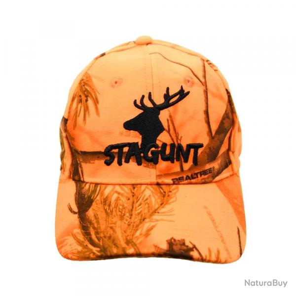 Casquette brode polyester camo orange blaze