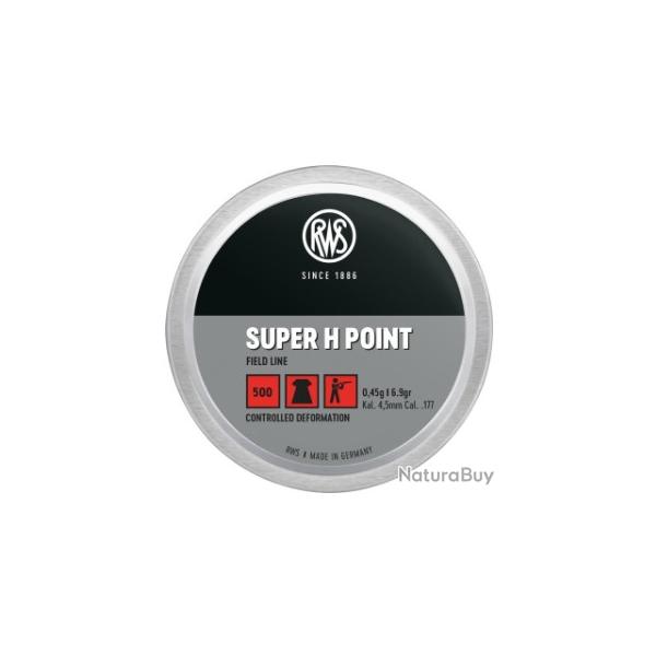 Plombs RWS super h-point cal.5.5 14.3gr 0.92g par 500