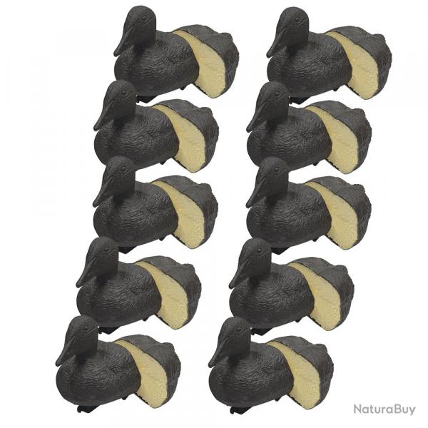 Pack 10 Appelants Eiders Noirs Mousss avec Quille Leste