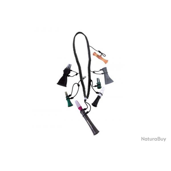 Porte appeau PRIMOS corde tresse pour 11 appeaux