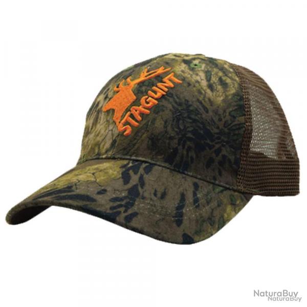 Casquette brode polyester camo Wild Cap blaze