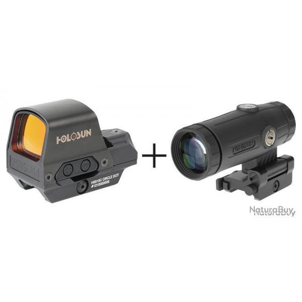 Holosun Pack Reflex 510C + Magnifier HM3X