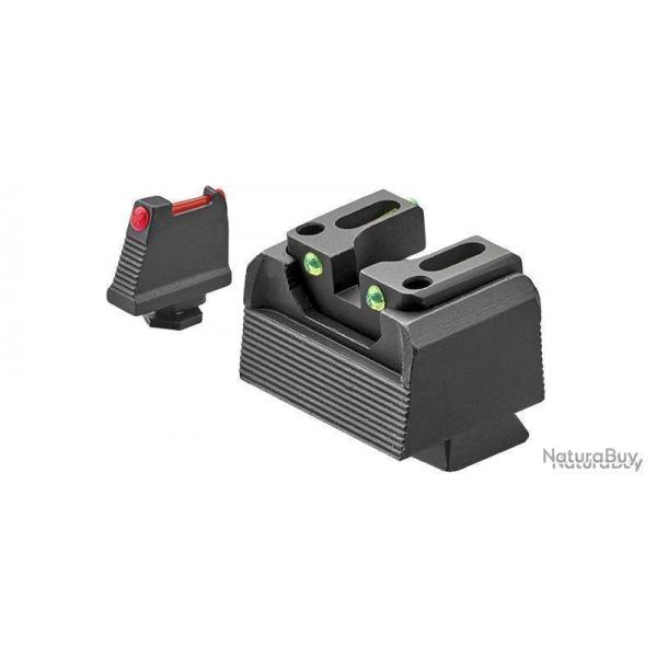 Hausse et guidon LPA rhausss pour GLOCK 17  48 optic ready