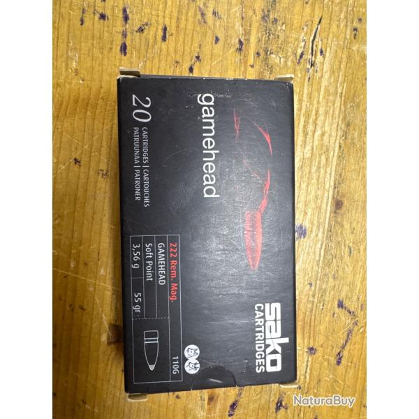 Sako Gamehead 222 REM MAG 55gr