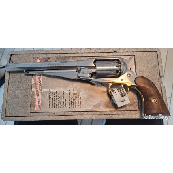 Revolver Remington 1858 Pietta inox 44 poudre noire
