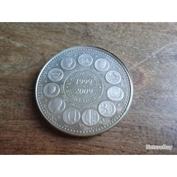 Mdaille euro des 11 " anniversaire 1999-2009 "