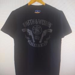 Tee shirt smith et Wesson black 2 revolvers