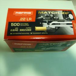 cartouches 22lr norma match