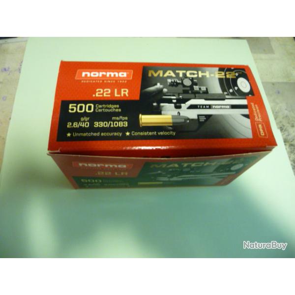 cartouches 22lr norma match