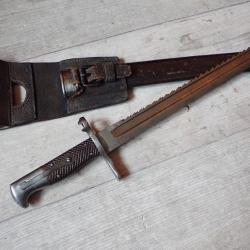 Belle baïonnette Vetterli Suisse à dents de scie sans numéro : Le top pour associer à un fusil