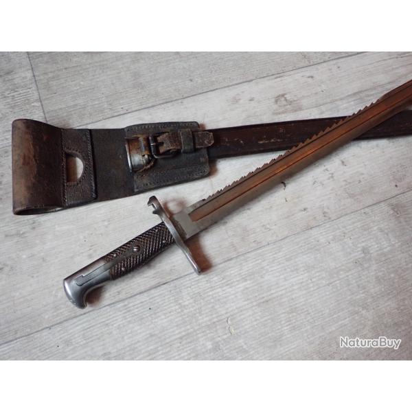 Belle baonnette Vetterli Suisse  dents de scie sans numro : Le top pour associer  un fusil