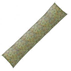 Filet de camouflage vert 1,5 x 10 m en polyester avec sac - Léger et résistant