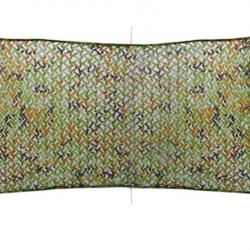 Filet de camouflage vert 1,5 x 3 m en polyester avec sac - Compact et polyvalent