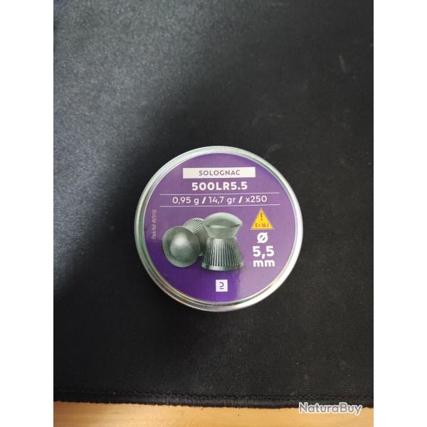 Boite de 250 plomb Solognac 5.5mm