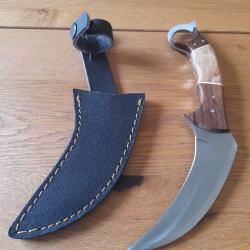 KARAMBI ACIER 1055 NEUF ETUI NILON TRES EPAI