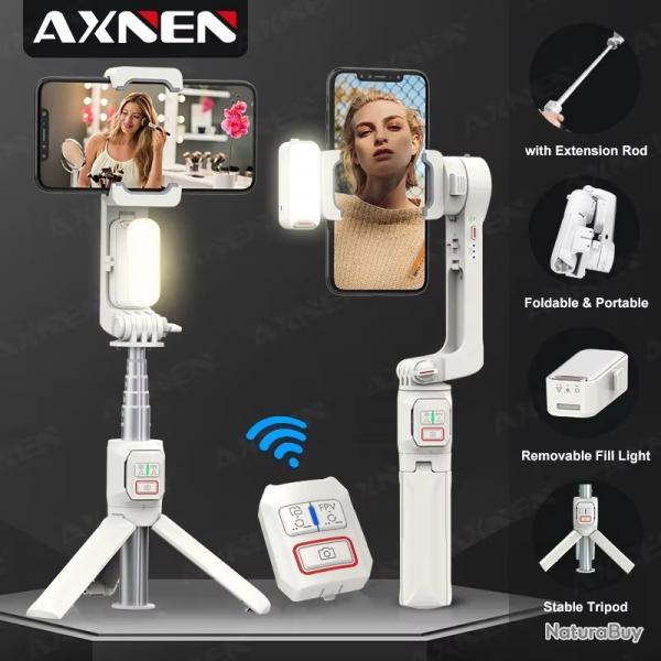 STABILISATEUR APPAREIL PHOTO CAMERA POUR TELEPHONES IPHONE SAMSUNG BLUETOOTH PERCHE SELFIE