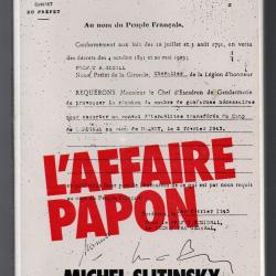 l'affaire papon de michel slitinsky