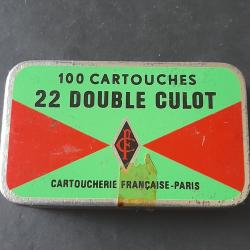 100 CARTOUCHES 22 DOUBLE CULOT CATÉGORIE C