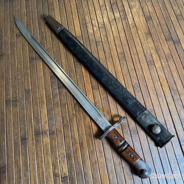 RARE BAONETTE U.S REMINGTON MODLE 1913 DE 1916 POUR ANGLETERRE  ENFIELD WW1 14/18