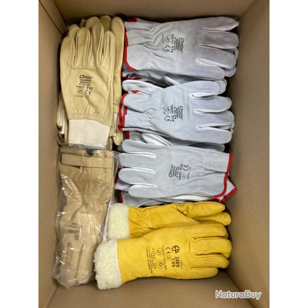 Magnifique lot 73 gants de travail Opsial / etc