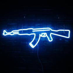 Neon AK 47 LED - Bleu
