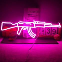 Neon AK 47 LED - Jaune