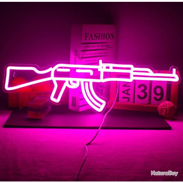Neon AK 47 LED - Jaune