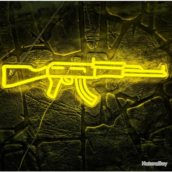 Neon AK 47 LED - Jaune