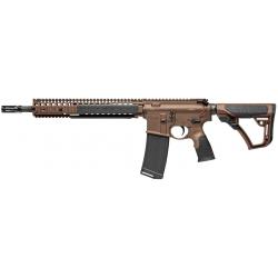 Fusil d'assaut Daniel Défense M4 Mil Spec Brown Canon 14.5" Noir cal. 5.56