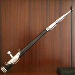 Pipe en corne et argent - Himalaya, Mongolie ou Tibet, 19ème siècle