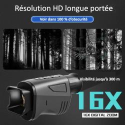 Lunette de Vision Nocturne Monoculaire 1080P HD, Zoom Numérique 16X,