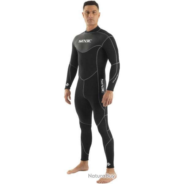 SEAC Sense Long Man, Combinaison Humide Une pice sans Cagoule pour plonge sous-Marine et en apne,