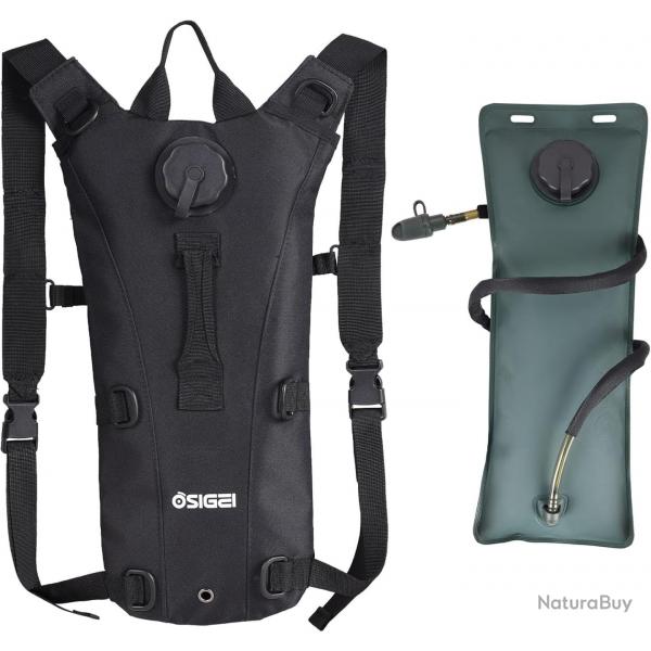 Sac  dos d'hydratation avec rservoir d'eau de 3 l - Sac d'hydratation anti-fuite, design lger et