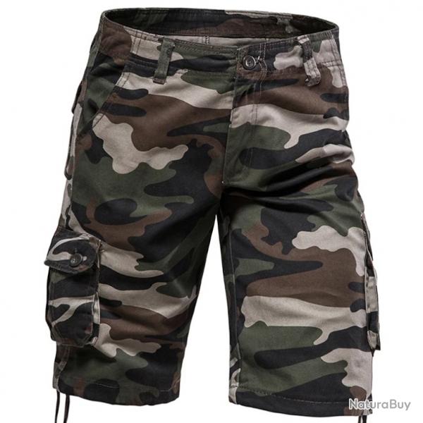Short Cargo Camouflage Homme - Tissu Renforc - SKX INDUSTRIES